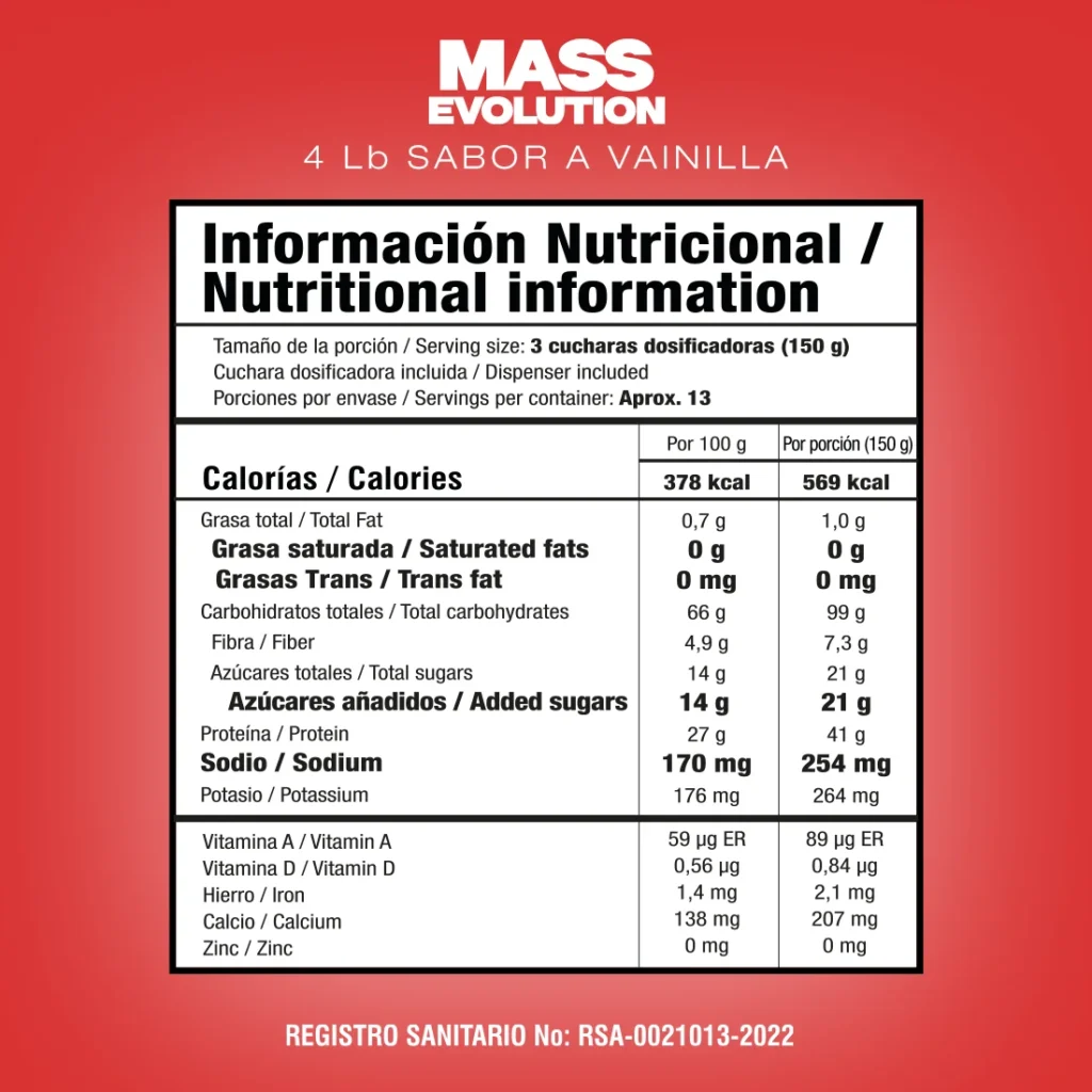 MASS EVOLUTION 4 LBS - PROTEINA