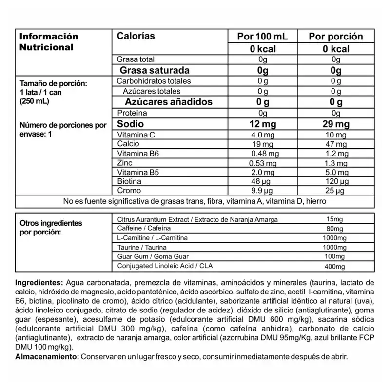 Burner Stack Lata - Paca de 24 Unidades - Elevate Nutrition