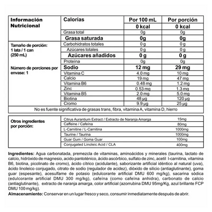 Burner Stack Lata - Paca de 24 Unidades - Elevate Nutrition