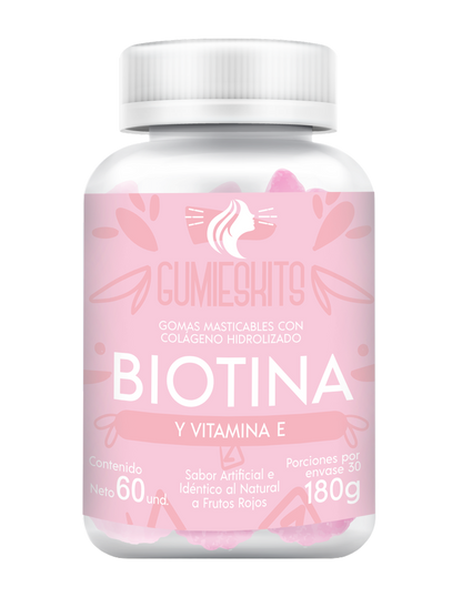 Gomitas de Biotina + Vitamina E x2