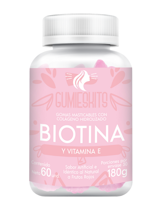 Gomitas de Biotina + Vitamina E x2